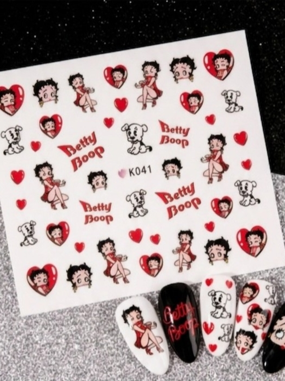 BETTY BOOP "3D" Nail Art For Press-On Nails